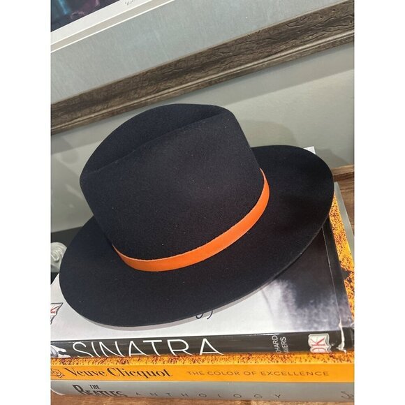 Rag & Bone Finley Packable Fedora Black Womens Size Small - Picture 4 of 6